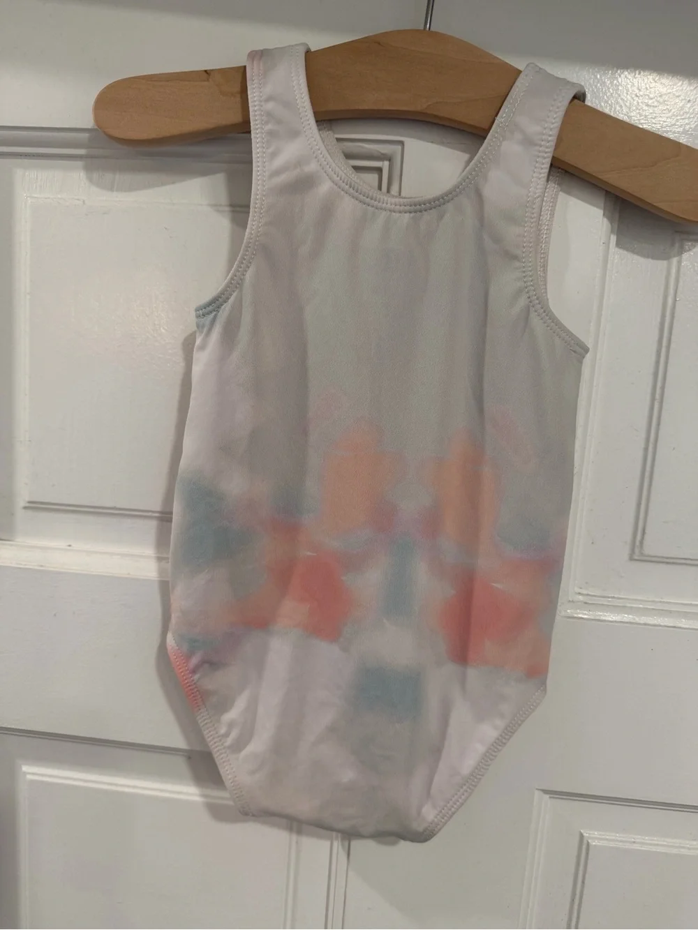 Kith Kids One-Piece Swimsuit in Pastel Pink, Peach & Mint